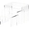 Plymor Clear Acrylic Rectangular Display Risers, 6" Deep Assortment, Set of 3 (1/4" thick)